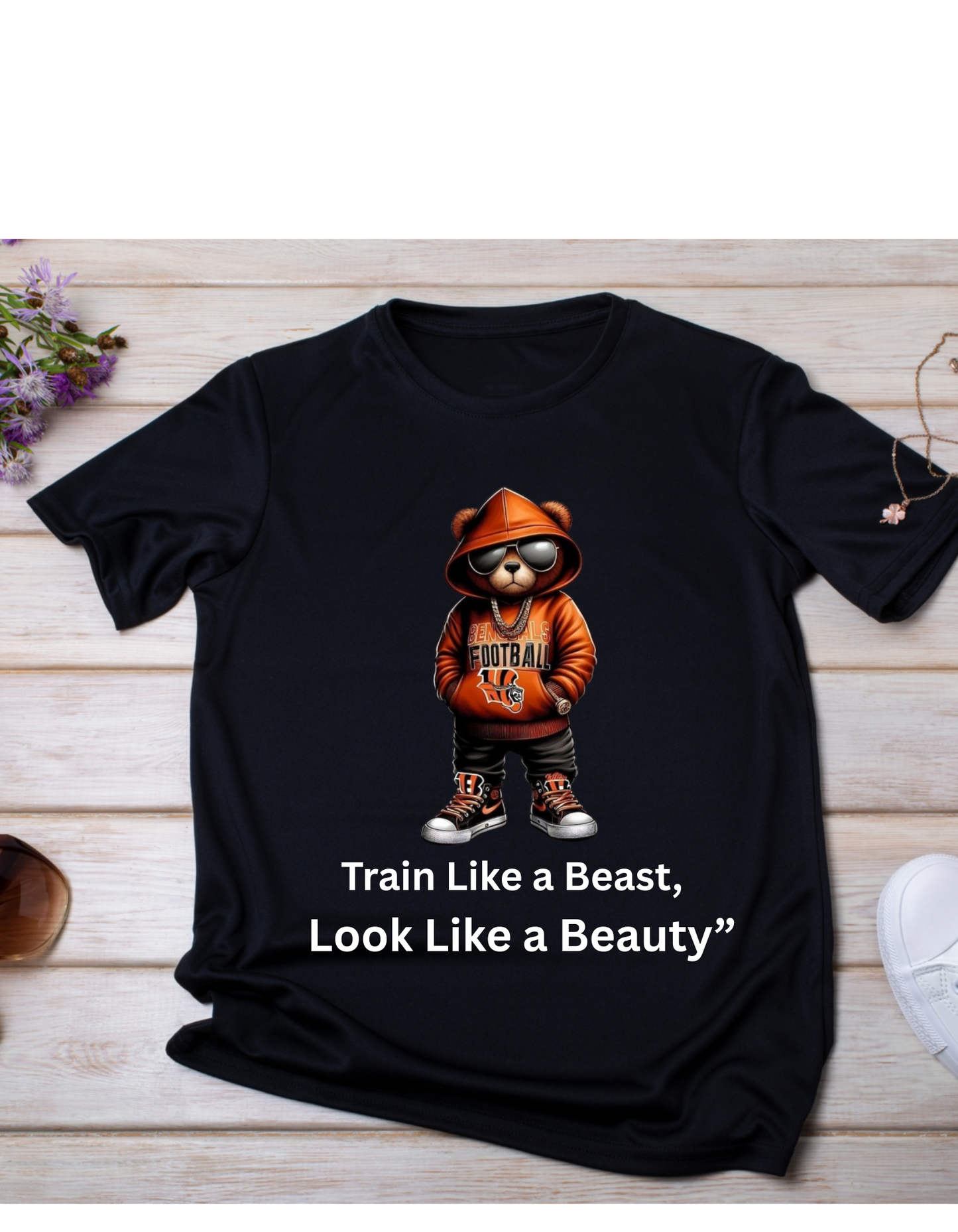 train Like a Beast look like a beauty ll Where Strength Meets Style Customized t shirt